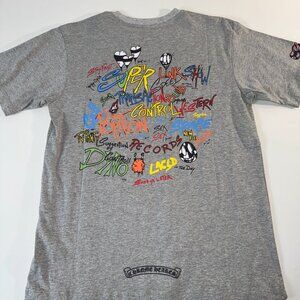 Chrome Hearts Matty Boy T-shirt Men's Size Large Gray/Multicolor Tee NEW